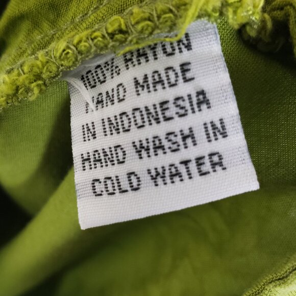 Khush Romper Rayon Green Tie Dye Bohemian size S Relaxed fit - Picture 7 of 9